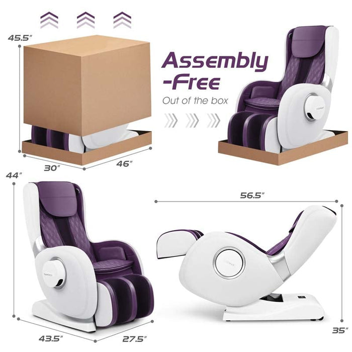 Zero Gravity Full Body SL Track Massage Recliner with Patented Pop-up Hand Massager and Air Pressure Massage Back Heater