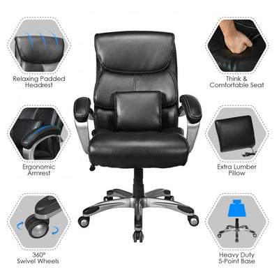 Chairliving - Adjustable Executive Office Recliner Chair with High Back and Lumbar Support for men&women