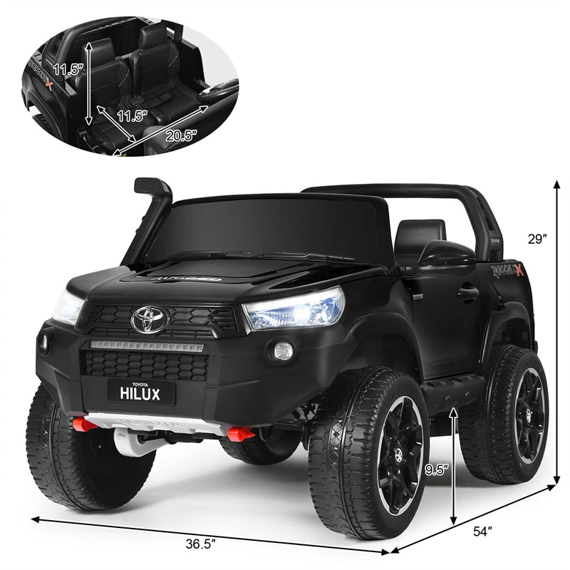 24V Licensed Toyota Hilux Kids Ride Truck 2 Seat 4WD with Remote Control