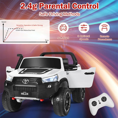 24V Licensed Toyota Hilux Kids Ride Truck 2 Seat 4WD with Remote Control