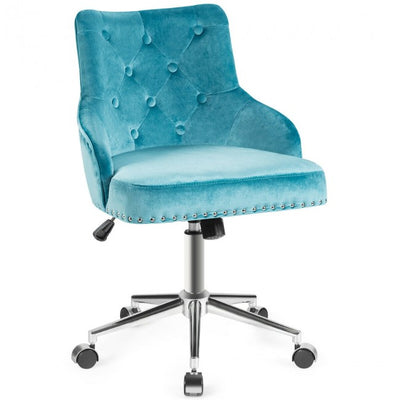 Chairliving - Tufted Upholstered Swivel Computer Desk Chair with Nailed Tri