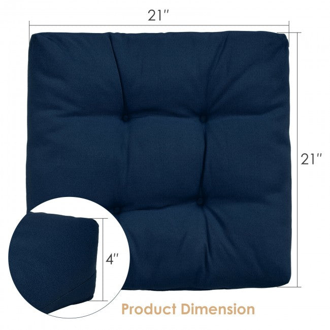 21" x 21" Patio Chair Seat Cushion Pads Sitting Pillow