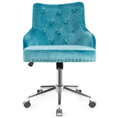 Chairliving - Tufted Upholstered Swivel Computer Desk Chair with Nailed Tri