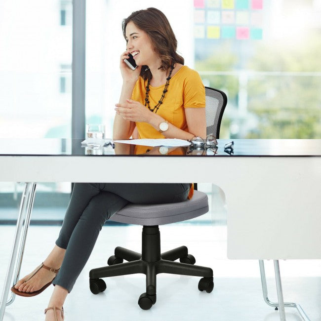 Chairliving - Height Adjustment and Breathable Mesh Armless Office Chair For Wide Application