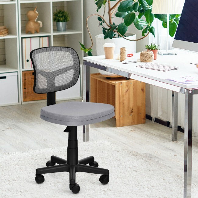 Chairliving - Height Adjustment and Breathable Mesh Armless Office Chair For Wide Application
