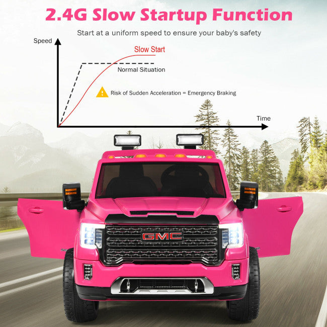 Seater Battery Powered GMC Kids Ride on Truck 12V Licensed