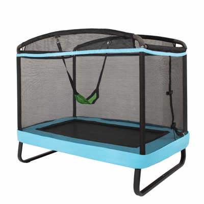 6FT Kids Entertaining Combo Bounce Trampoline with Swing and Enclosure Safety Net