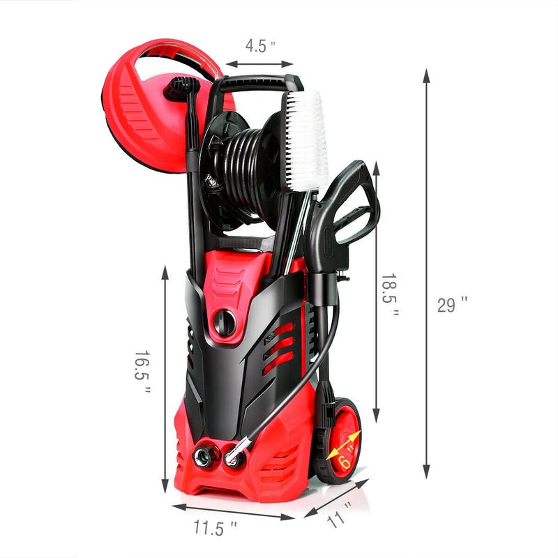 3000PSI Electric Portable High Power Washer with 5 Nozzles