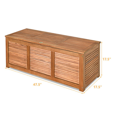 47 Gallon Deck Storage Bench Box Organization Tools