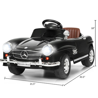 6V Licensed Mercedes Benz Battery Powered Kids Ride On Car with Parent Remote Control