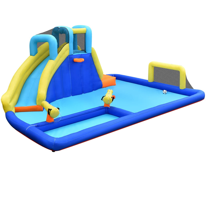 6-in-1 Inflatable Water Slide Jumping House without Blower
