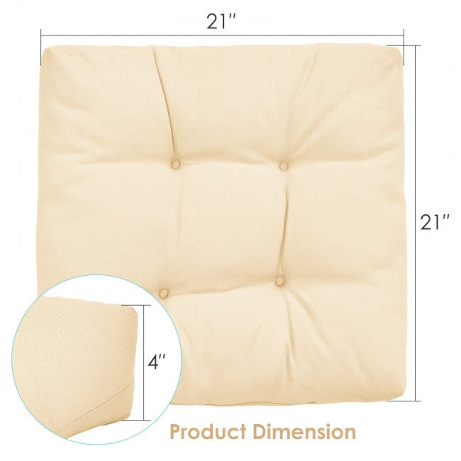 21" x 21" Patio Chair Seat Cushion Pads Sitting Pillow