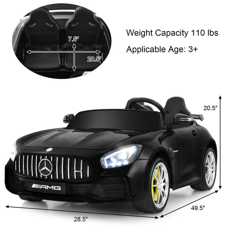 12V Kids Ride On Car Mercedes Benz AMG GTR with Remote and LED Lights