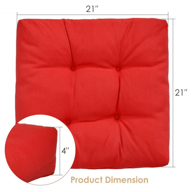 21" x 21" Patio Chair Seat Cushion Pads Sitting Pillow