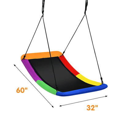 700lb Giant 60 Inch Skycurve Platform Tree Swing for Kids and Adults