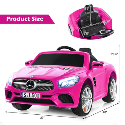 12V Mercedes-Benz SL500 Licensed Kids Ride On Car with Remote Control