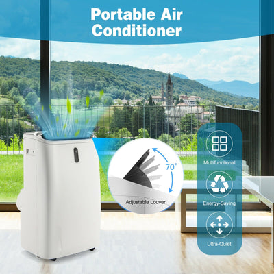 12000 BTU Portable 4-in-1 Air Conditioner with Smart Control