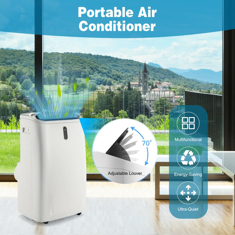 12000 BTU Portable 4-in-1 Air Conditioner with Smart Control