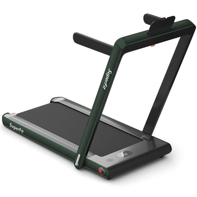 2 in 1 Folding Treadmill Electric Motorized Health Fitness