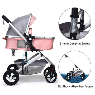 2 in 1 High Landscape Convertible Reversible Baby Stroller