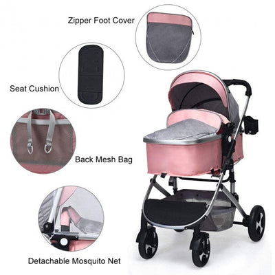 2 in 1 High Landscape Convertible Reversible Baby Stroller