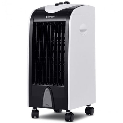 3-in-1 Indoor Portable Evaporative Air Cooler Humidifier with 3 Wind Modes and Speeds