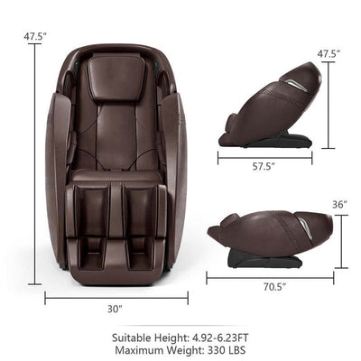 SL Track Full Body Massage Chair, Zero Gravity Massage Recliner with Negative Ion Generators