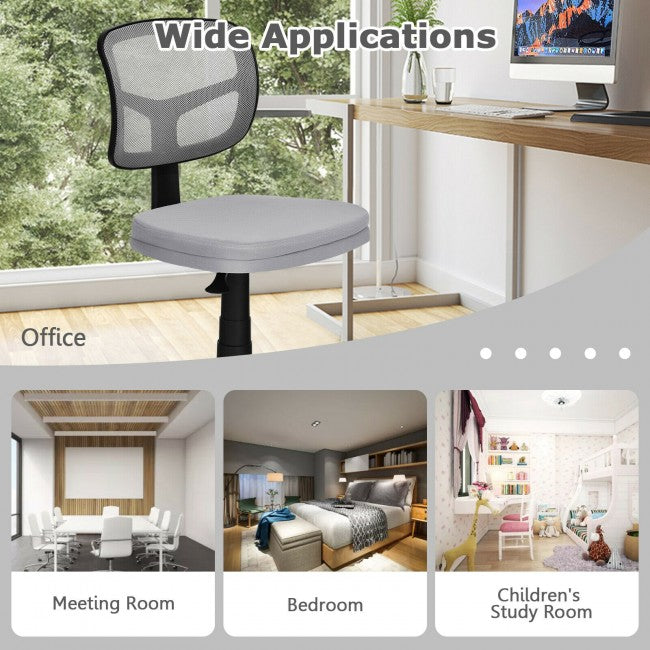 Chairliving - Height Adjustment and Breathable Mesh Armless Office Chair For Wide Application