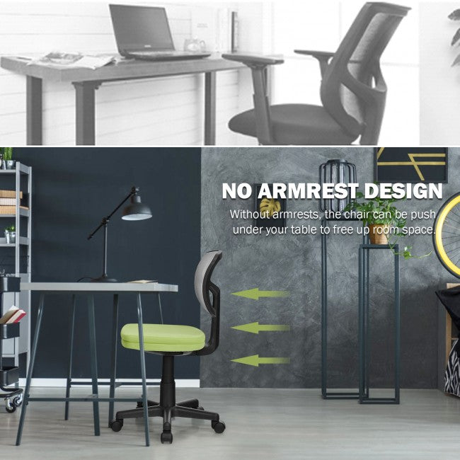 Chairliving - Height Adjustment and Breathable Mesh Armless Office Chair For Wide Application