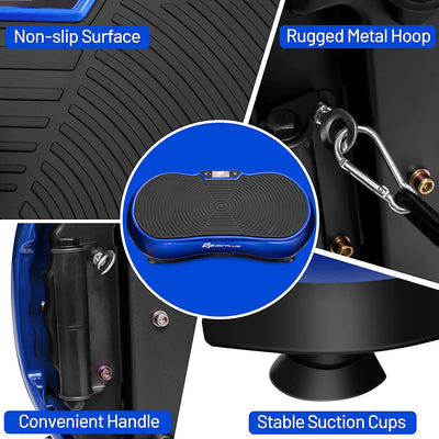 3D Vibration Plate Whole Body Vibration Exercise Machines with Remote Control and Bluetooth