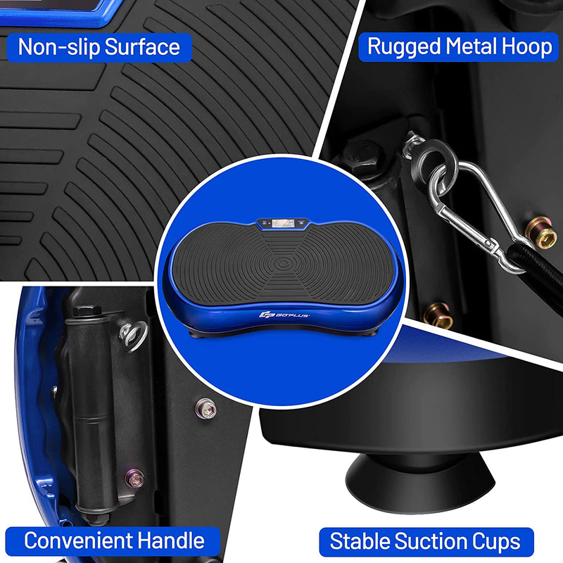 3D Vibration Plate Whole Body Vibration Exercise Machines with Remote Control and Bluetooth