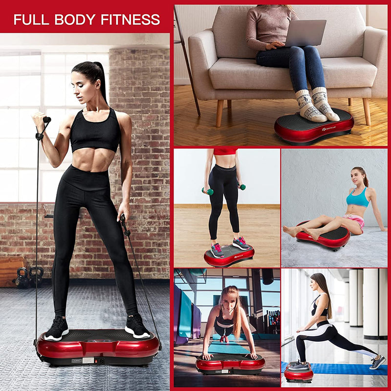 3D Vibration Plate Whole Body Vibration Exercise Machines with Remote Control and Bluetooth