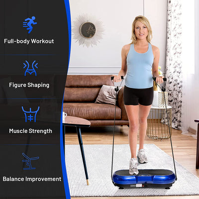 3D Vibration Plate Whole Body Vibration Exercise Machines with Remote Control and Bluetooth