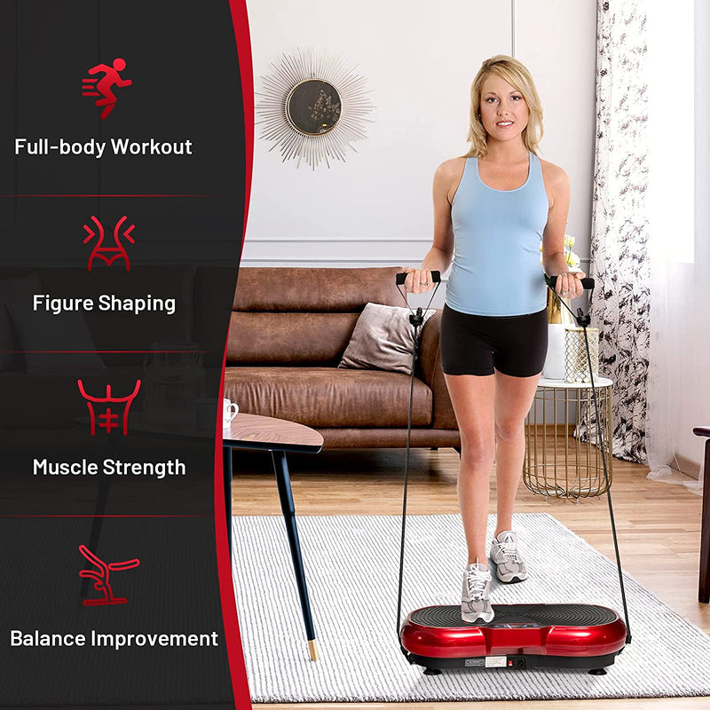 3D Vibration Plate Whole Body Vibration Exercise Machines with Remote Control and Bluetooth