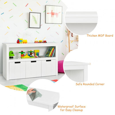 3 Drawers Kids Toy Storage Cabinet