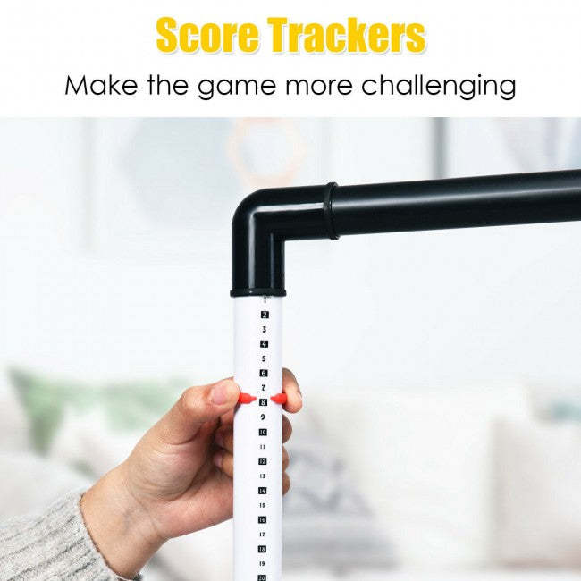 Ladder Ball Toss Outdoor Game Set with Score Tracker
