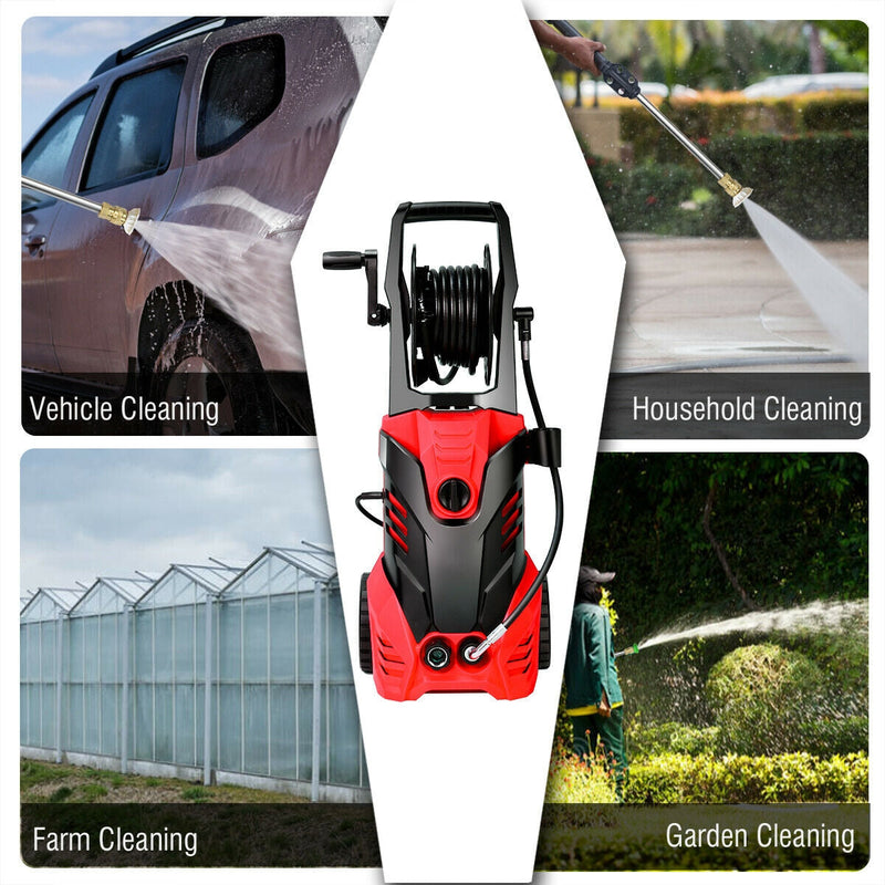 3000PSI Electric Portable High Power Washer with 5 Nozzles