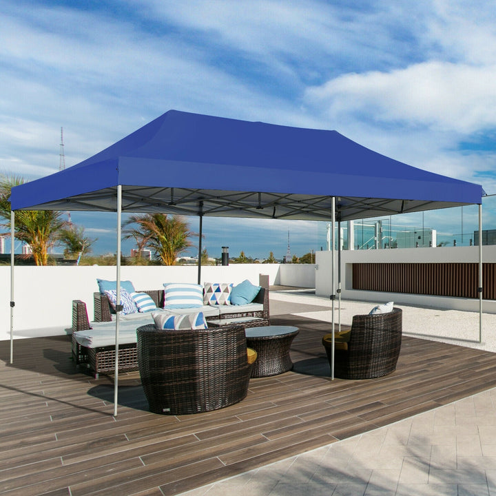 10 x 20 Feet Adjustable Folding Heavy Duty Sun Shelter with Carrying Bag