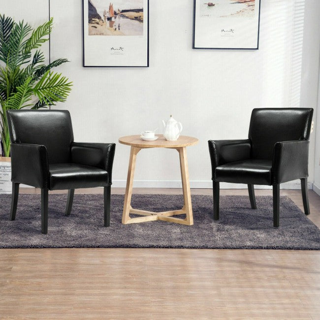 Stylish PU Leather Chair Sofa with Arm