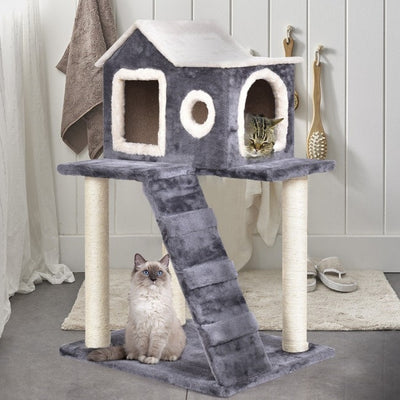 36'' Cat Tree Pet Tower Kitty Condo with Scratching Posts Ladder