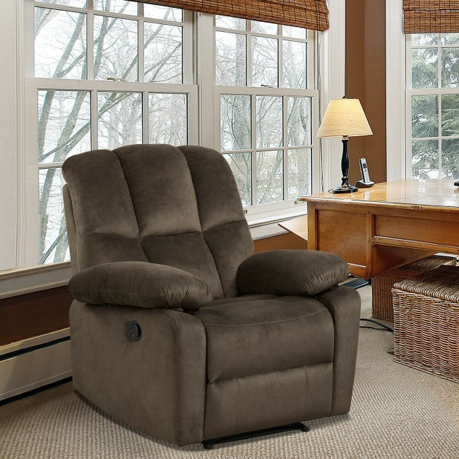 Single Recliner Chair Home Theater Sofa Lounger with Padded Seat Backrest
