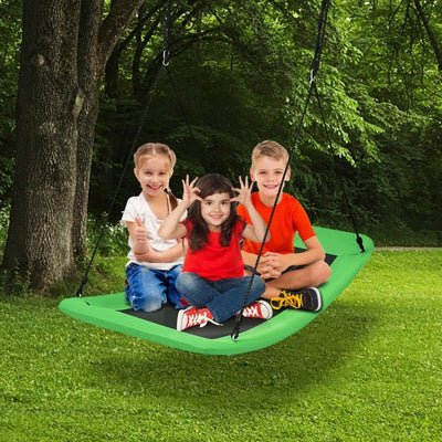 Outdoor 32" x 60" Giant Platform Tree Swing for Kids and Adults