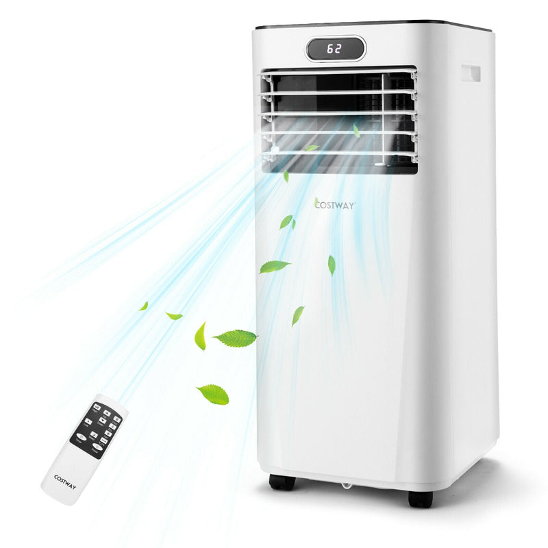 8000BTU 3-in-1 Portable Air Conditioner with Remote Control