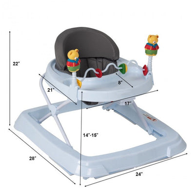 3 in 1 Foldable Baby Walker with Adjustable Height
