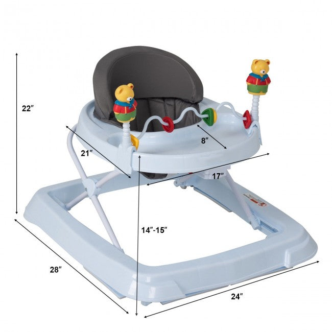 3 in 1 Foldable Baby Walker with Adjustable Height