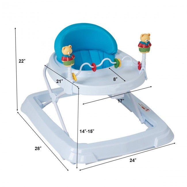 3 in 1 Foldable Baby Walker with Adjustable Height