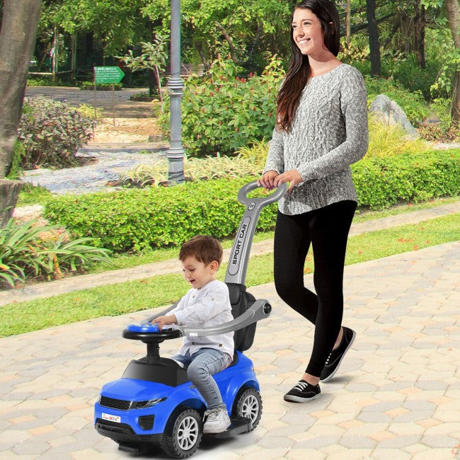 toddler push car stroller 3 in 1 Ride on Push Car Toddler Stroller White