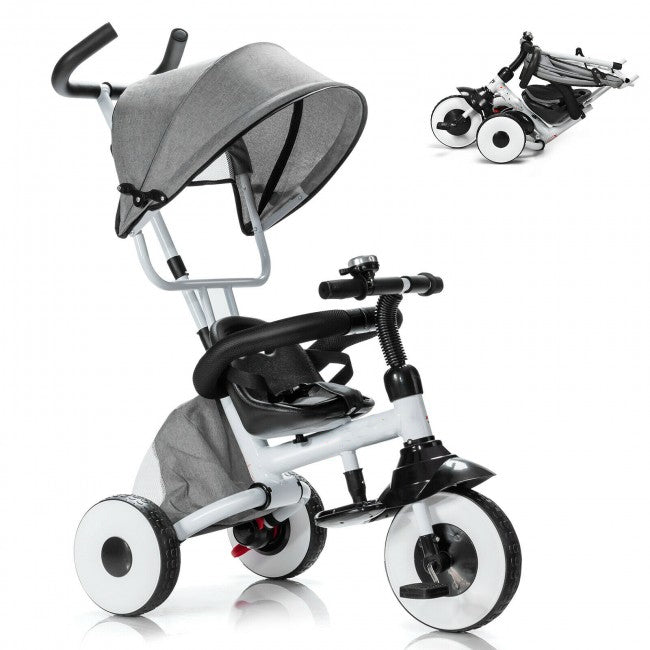 4-in-1 Kids Baby Stroller Tricycle