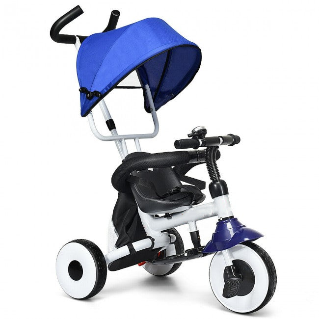 4-in-1 Kids Baby Stroller Tricycle