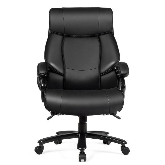 400lbs Big and Tall Office Chair Ergonomic Executive Massage Chair with Wide Seat and Lumbar Support